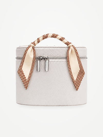 YAZNE Makeup Bag Ivory + Twilly Cream & Brown