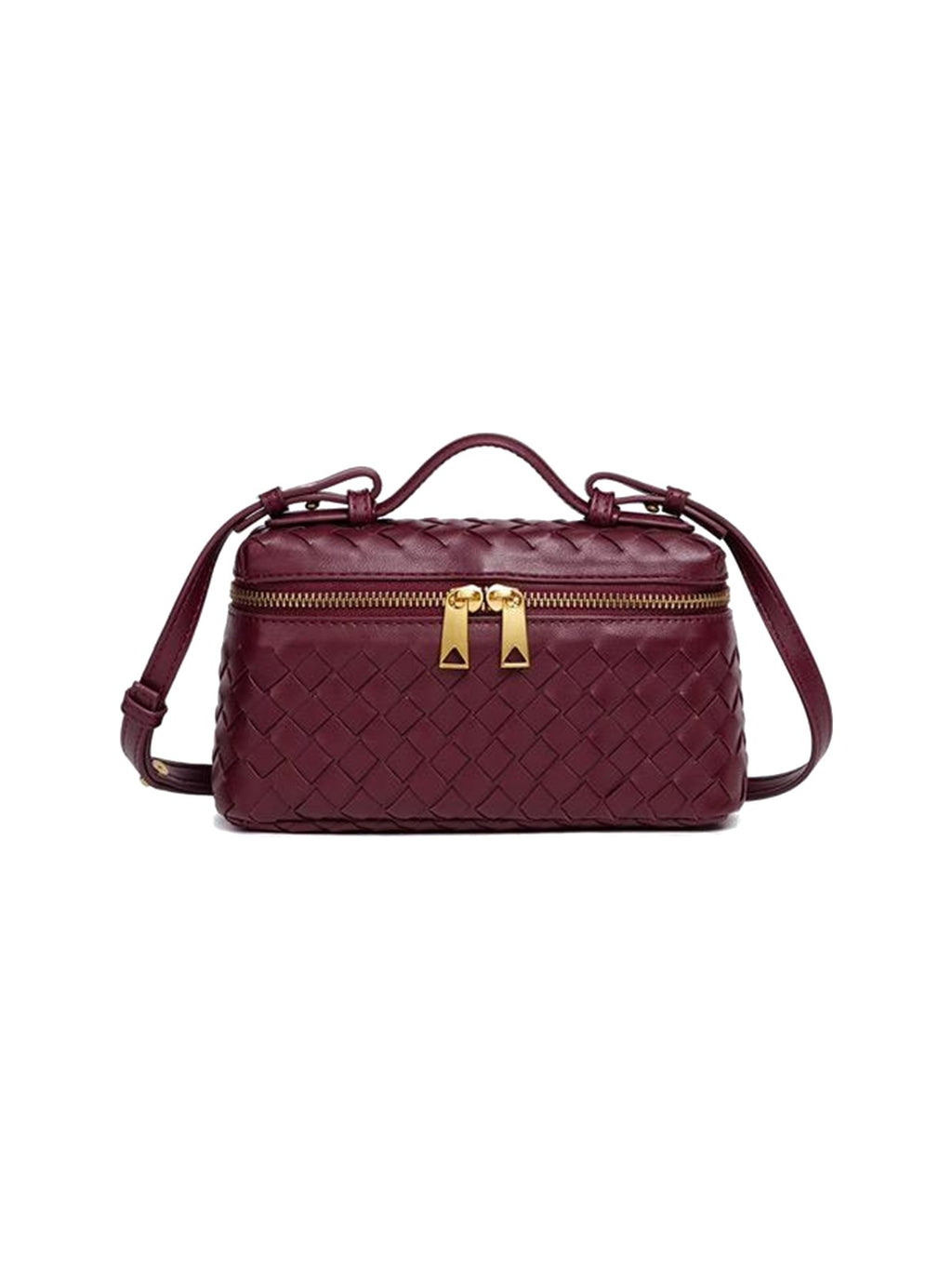 YAZNE Woven Crossbody Bag – Wine – photo 2