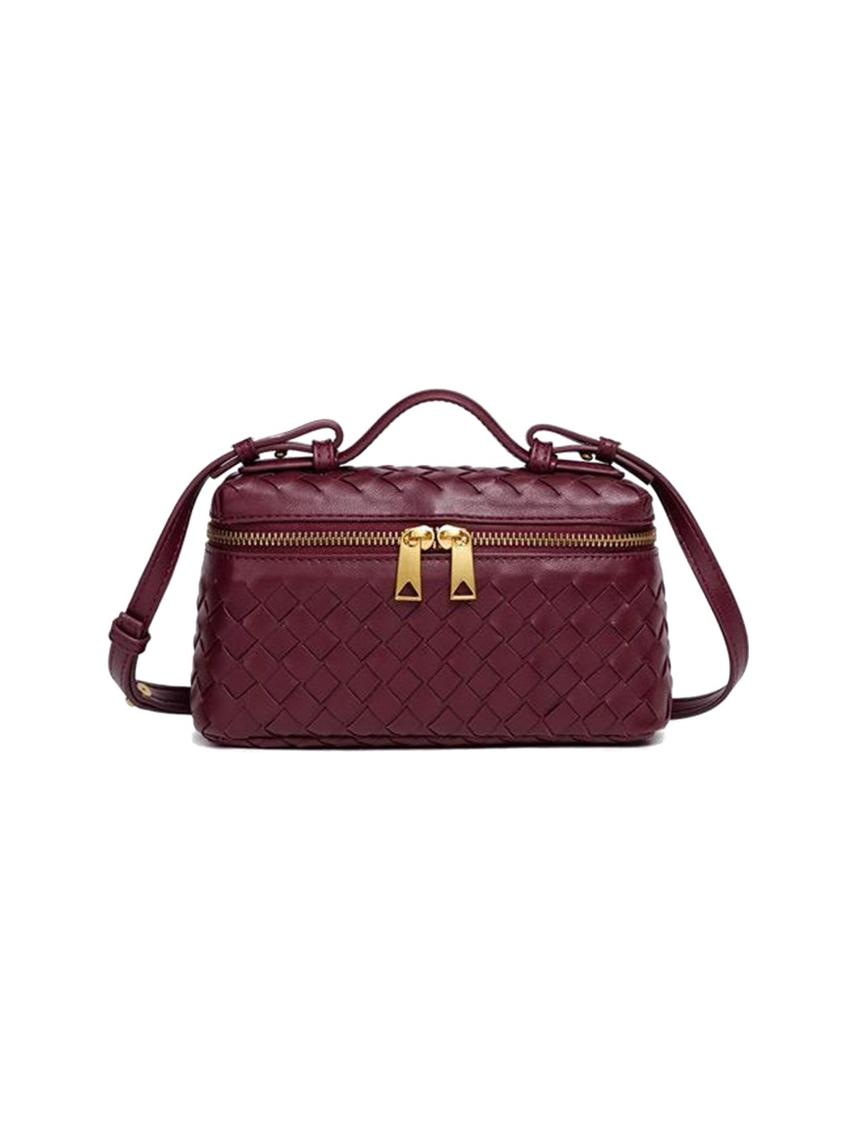 YAZNE Woven Crossbody Bag – Wine – photo 2