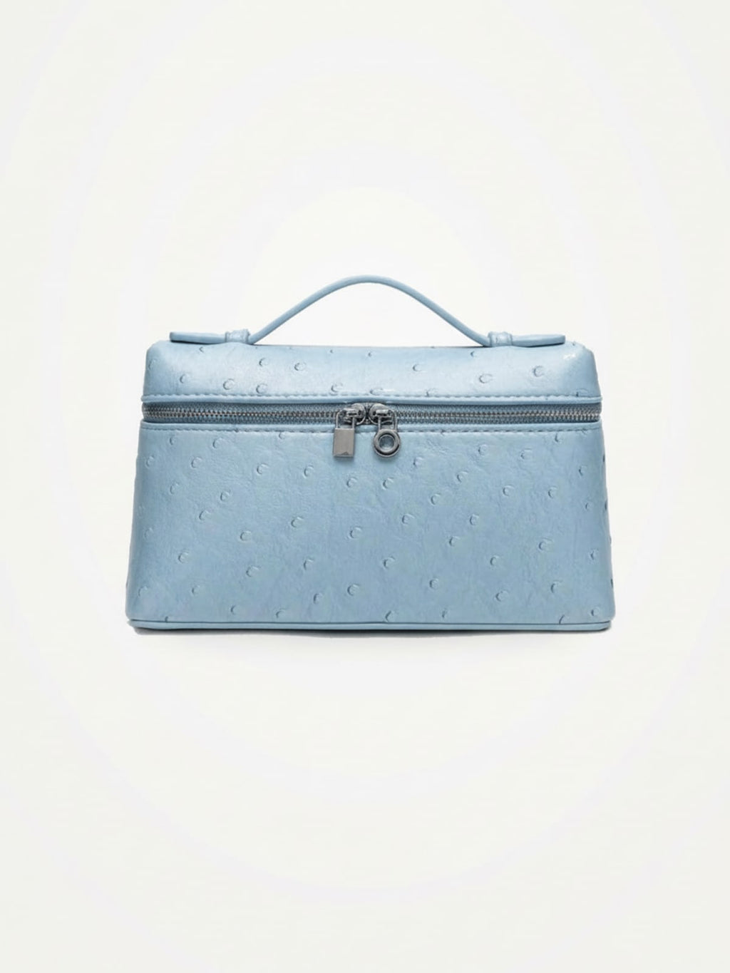 YAZNE sky blue ostrich bag
