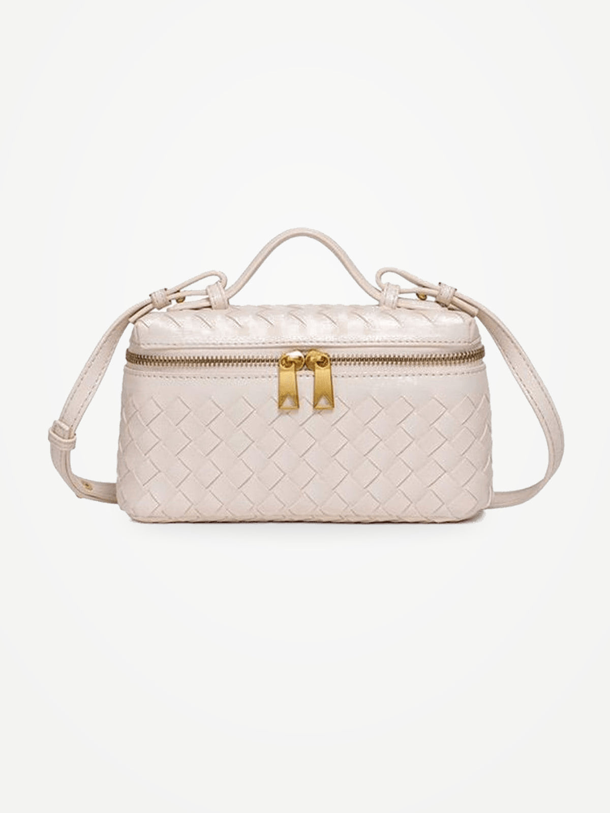 YAZNE Woven Crossbody Bag – Ivory