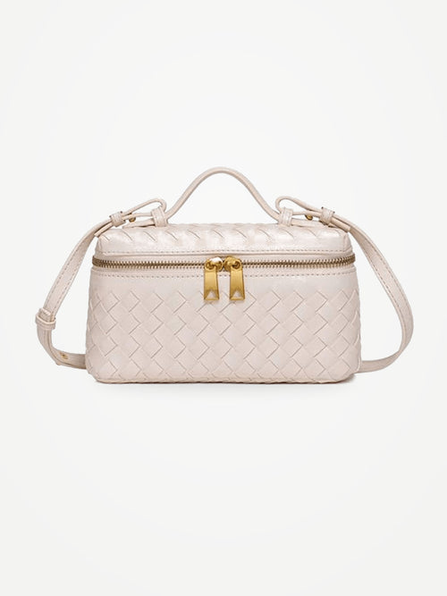 YAZNE Woven Crossbody Bag – Ivory