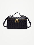 YAZNE Woven Crossbody Bag – Black
