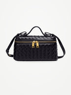 YAZNE Woven Crossbody Bag – Black