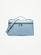 YAZNE Sky Blue Bag (Ostrich Texture)