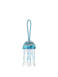 Blue jellyfish bag charm