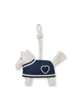 Navy Coat Pony Charm