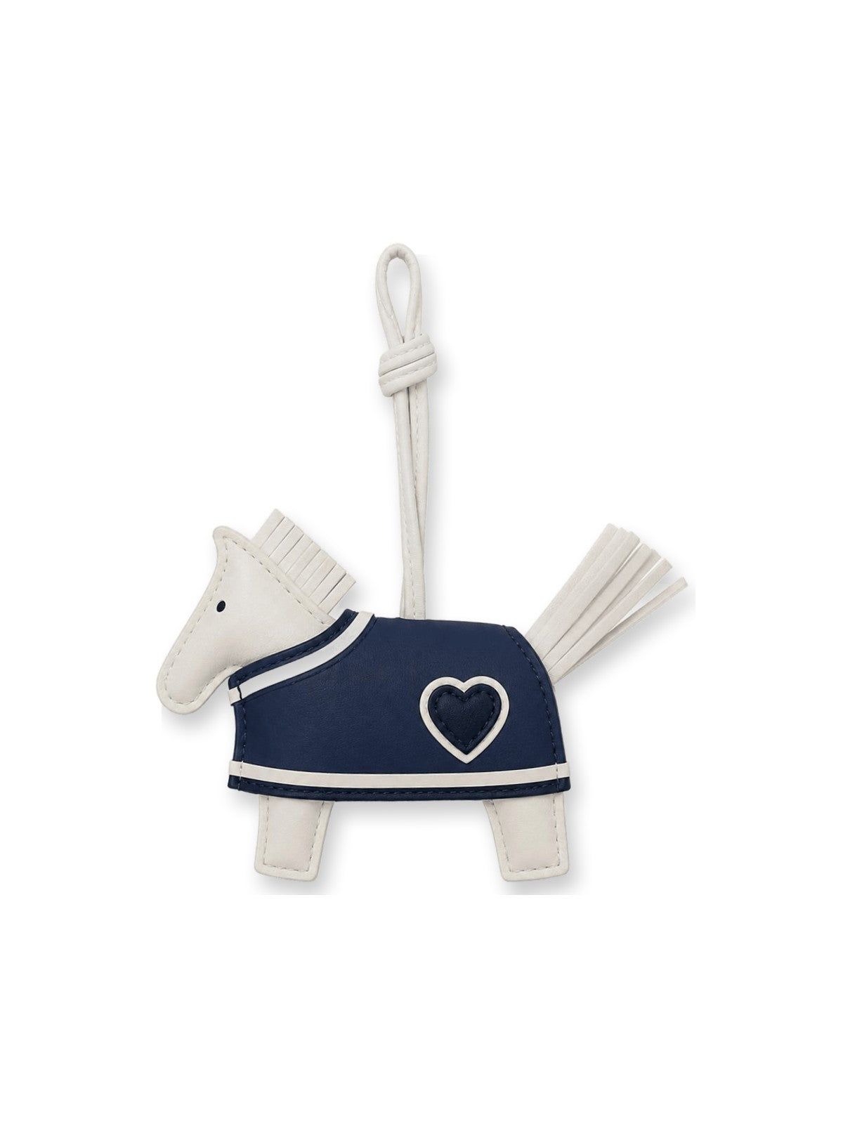 Navy Coat Pony Charm
