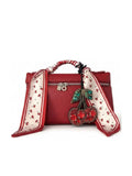 YAZNE Red Set | Cherry Scarf & Cherry Charm