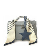 YAZNE Sky Blue Set | Striped Scarf & Navy Star Charm
