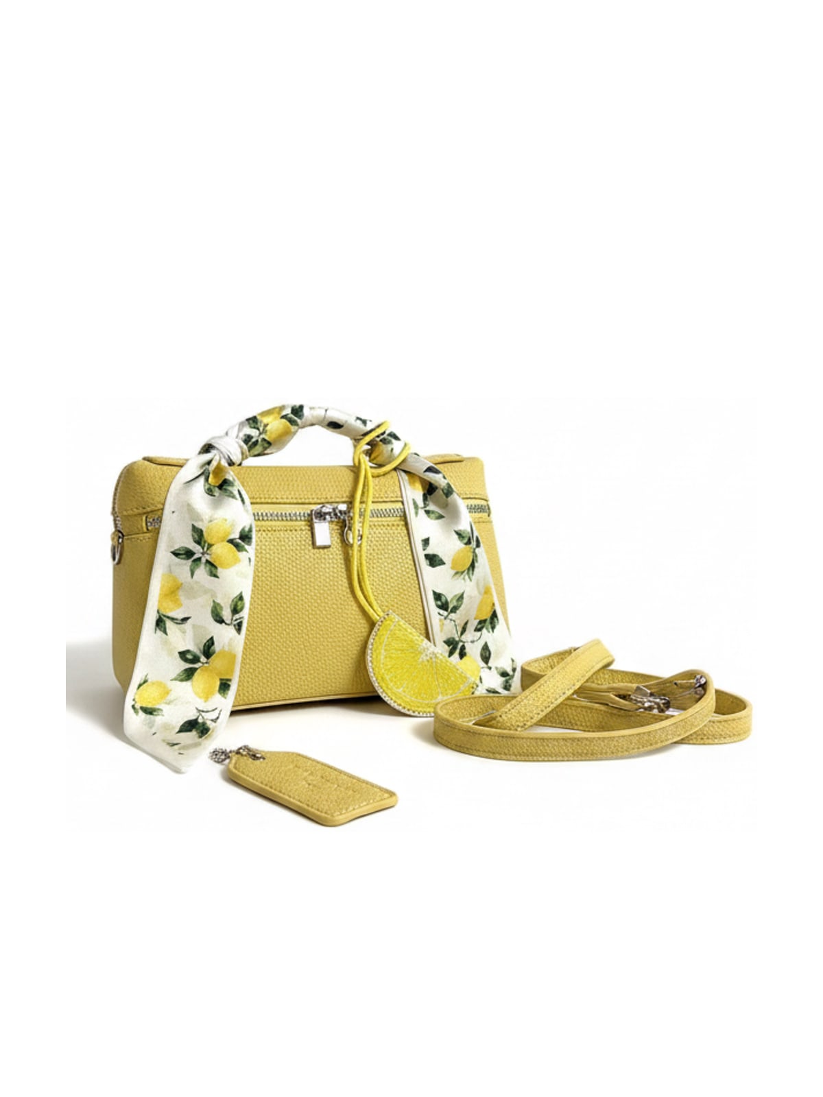 YAZNE Yellow Set | Lemon Scarf & Lemon Charm – photo 2
